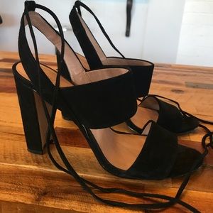 Madewell Lace up heels